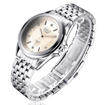 ZUNCLE Men Superior Silver Band Business Mechanical Watch(White)  