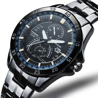 ZUNCLE Men Trendy Steel Wristwatch Quartz Watch(Black)  