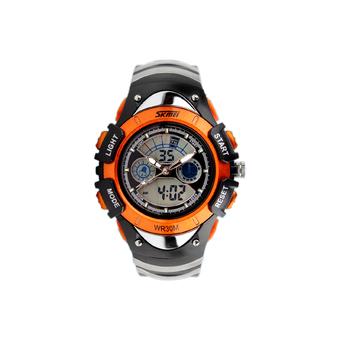 ZUNCLE SKMEI Quartz Digital Sports LED Waterproof Wristwatches (Orange)  
