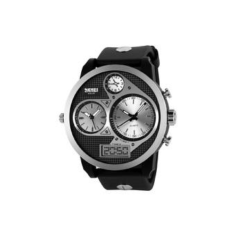 ZUNCLE SKMEI Quartz Digital Waterproof Business Wristwatches (Silver)  