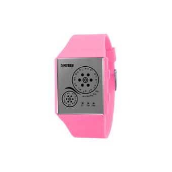 ZUNCLE SKMEI Women/Men Waterproof LED Couples Watch (Pink)  