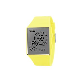 ZUNCLE SKMEI Women/Men Waterproof LED Couples Watch (Yellow)  